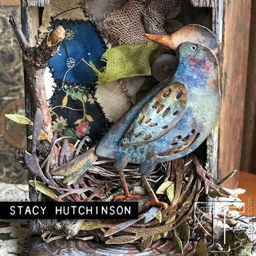 Simon Says Stamp! Tim Holtz Sizzix FEATHERED FRIENDS Thinlits Die 664433