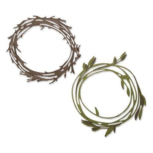 Simon Says Stamp! Tim Holtz Sizzix FUNKY WREATH Thinlits Die 664434