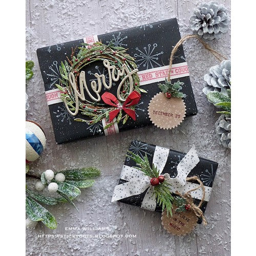 Simon Says Stamp! Tim Holtz Sizzix FUNKY WREATH Thinlits Die 664434 | color-code:ALT8