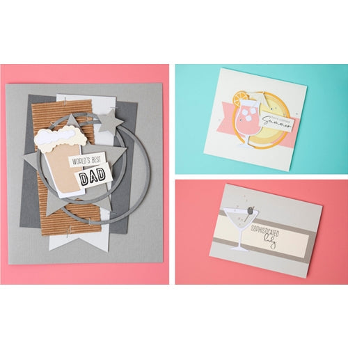 Simon Says Stamp! Tim Holtz Sizzix HAPPY HOUR Thinlits Die 664435