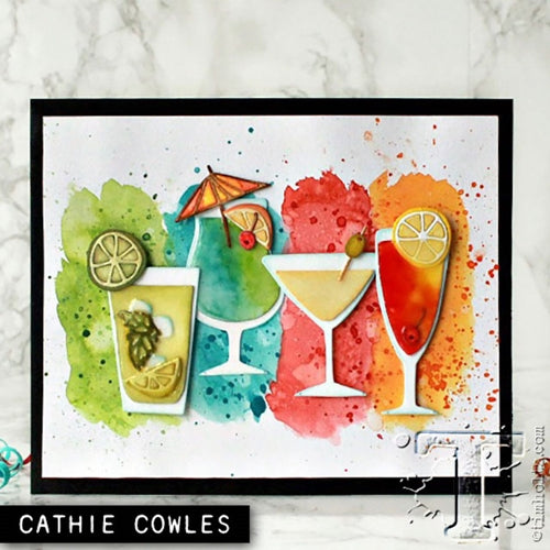 Set di Fustelle Thinlits 24 pz 664435, Happy Hour di Tim Holtz Set di Fustelle Thinlits 24 pz 664435, Happy Hour di Tim Holtz
