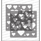 Simon Says Stamp! Newton's Nook Designs BOKEH HEARTS Stencils NN2001T01