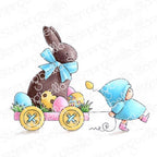 Simon Says Stamp! Stamping Bella Cling Stamp BUNDLE GIRL WITH A CHOCOLATE BUNNY eb906