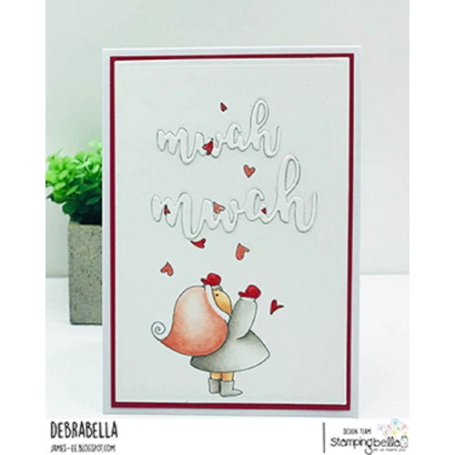 Simon Says Stamp! Stamping Bella Cling Stamp BUNDLE GIRL WITH FALLING HEARTS eb914
