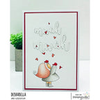 Simon Says Stamp! Stamping Bella Cling Stamp BUNDLE GIRL WITH FALLING HEARTS eb914