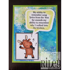 Simon Says Stamp! Riley And Company Funny Bones SONG LYRICS Cling Rubber Stamp RWD 768
