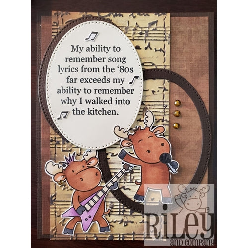 Simon Says Stamp! Riley And Company Funny Bones SONG LYRICS Cling Rubber Stamp RWD 768