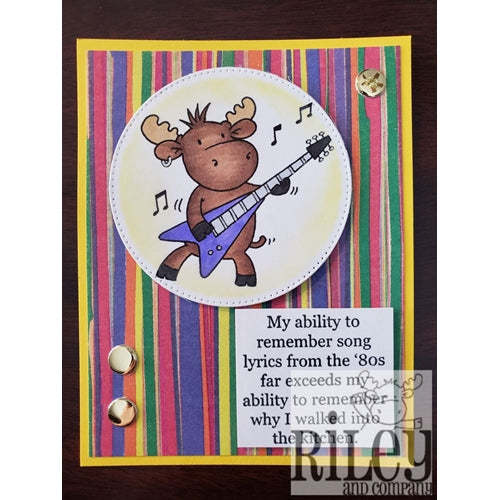 Simon Says Stamp! Riley And Company Funny Bones SONG LYRICS Cling Rubber Stamp RWD 768