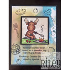 Simon Says Stamp! Riley And Company Funny Bones BEARSKIN RUG Cling Rubber Stamp RWD 776