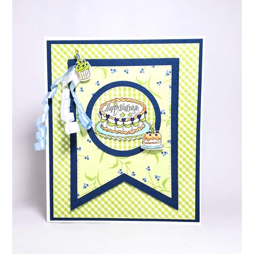 Simon Says Stamp! Art Impressions BIRTHDAY CAKE Clear Stamps and Dies 5255