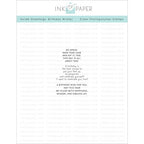 Simon Says Stamp! Papertrey Ink INSIDE GREETINGS BIRTHDAY WISHES Clear Stamps 1144