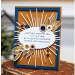 Simon Says Stamp! Papertrey Ink INSIDE GREETINGS BIRTHDAY WISHES Clear Stamps 1144
