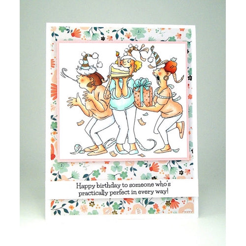 Simon Says Stamp! Art Impressions PRACTICALLY PERFECT Clear Stamps Girlfriends 5280
