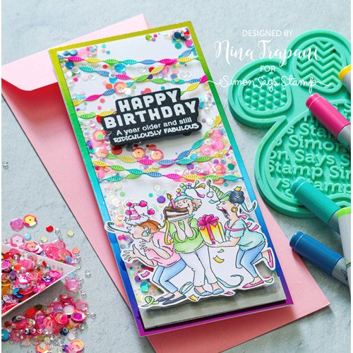 Simon Says Stamp! Art Impressions PRACTICALLY PERFECT Clear Stamps Girlfriends 5280 | color-code:ALT3
