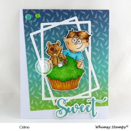 Simon Says Stamp! Whimsy Stamps CONNECT RECTANGLE FRAME Dies WSD439
