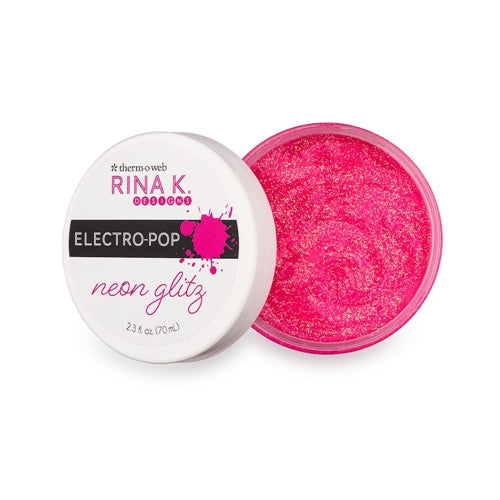 Simon Says Stamp! Therm O Web Rina K Designs POPPIN' PINK Neon Glitz Glitter Gel Electro-Pop 18172