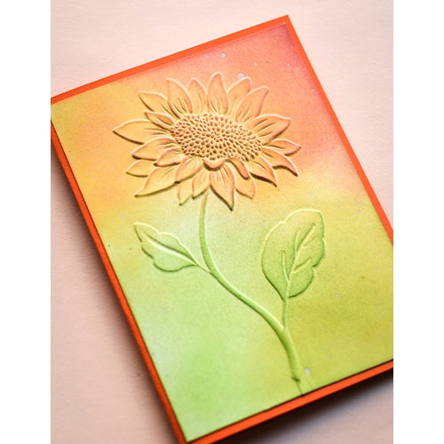 Simon Says Stamp! Memory Box MAGNIFICENT SUNFLOWER 3D Embossing Folder ef1008