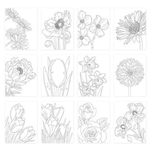 Simon Says Stamp! Simon Says Stamp Suzy's SPRING FLOWERS Watercolor Prints szwc20sf