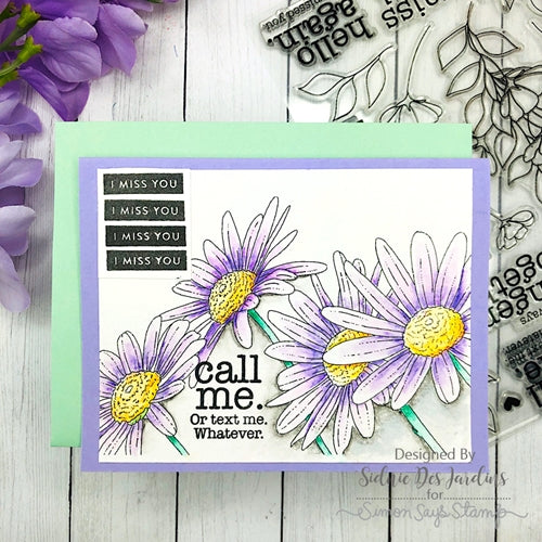 Simon Says Stamp! Simon Says Stamp Suzy's SPRING FLOWERS Watercolor Prints szwc20sf | color-code:ALT8