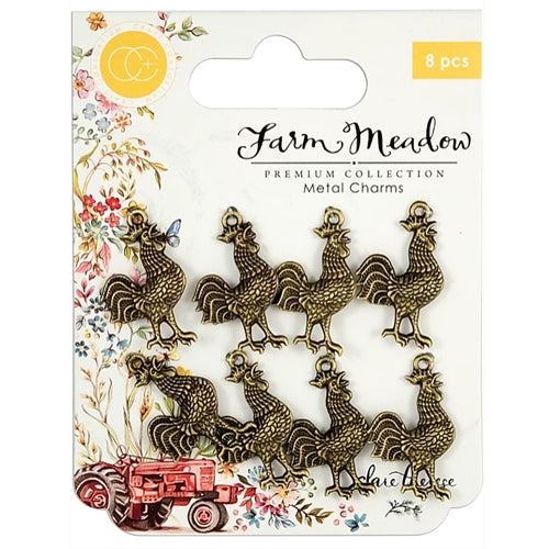 Simon Says Stamp! Craft Consortium Farm Meadow ROOSTER CHARMS CCMCHRM011