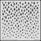 Simon Says Stamp! Newton's Nook Designs RAINDROPS Stencil NN2002T02