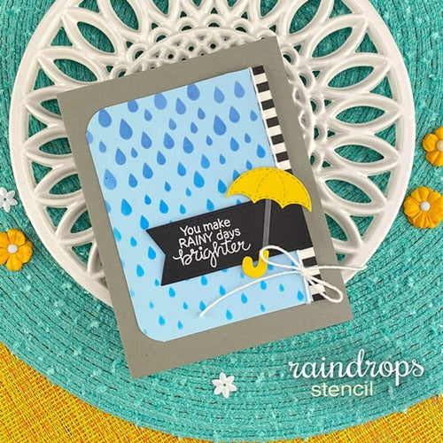 Simon Says Stamp! Newton's Nook Designs RAINDROPS Stencil NN2002T02