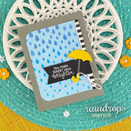 Simon Says Stamp! Newton's Nook Designs RAINDROPS Stencil NN2002T02