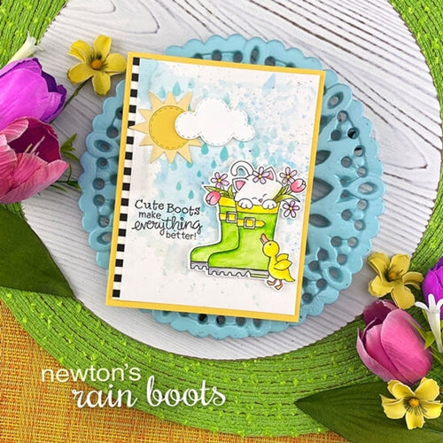 Simon Says Stamp! Newton's Nook Designs NEWTON'S RAIN BOOTS Clear Stamps NN2002S02 *