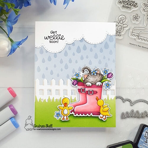 Simon Says Stamp! Newton's Nook Designs NEWTON'S RAIN BOOTS Clear Stamps NN2002S02 *