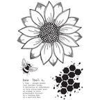 Simon Says Stamp! Julie Hickey Designs SUNFLOWER BEE Clear Stamps JH1019