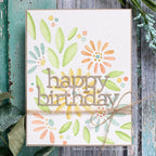 Simon Says Stamp! CZ Design Wafer Dies HAPPY BIRTHDAY czd82