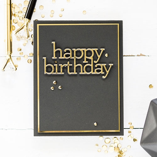 Simon Says Stamp! CZ Design Wafer Dies HAPPY BIRTHDAY czd82 | color-code:ALT2