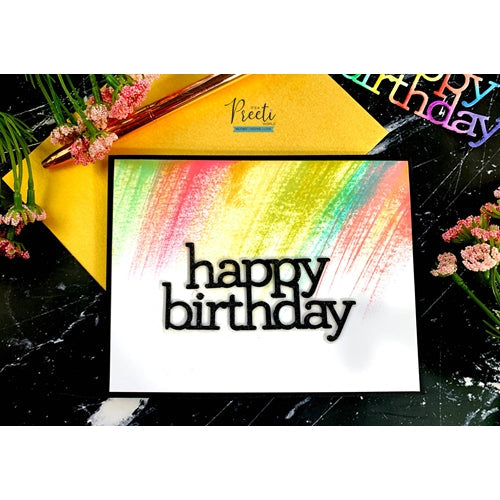 Simon Says Stamp! CZ Design Wafer Dies HAPPY BIRTHDAY czd82 | color-code:ALT6