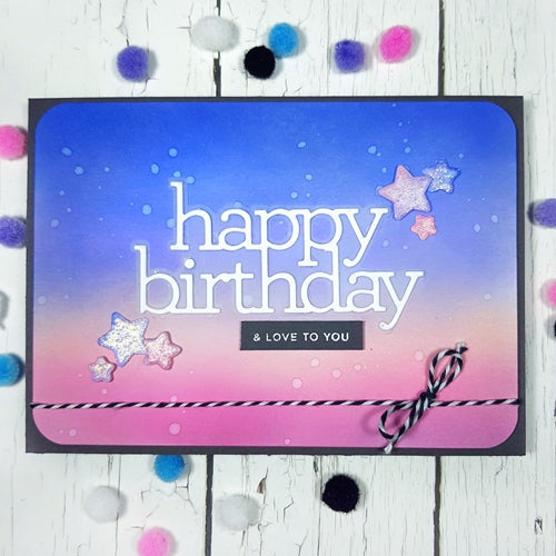 Simon Says Stamp! CZ Design Wafer Dies HAPPY BIRTHDAY czd82