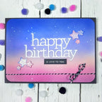 Simon Says Stamp! CZ Design Wafer Dies HAPPY BIRTHDAY czd82