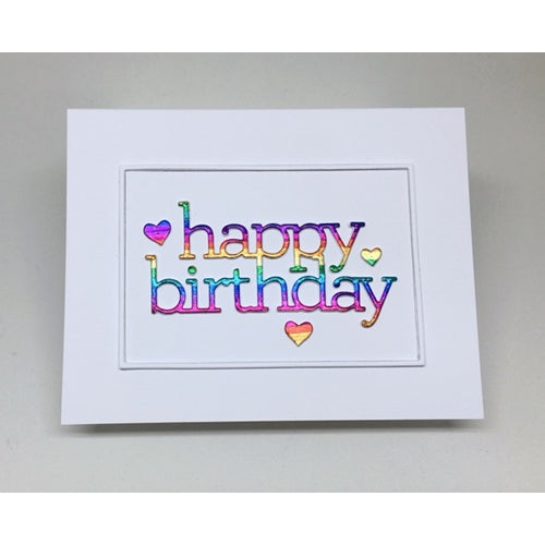 Simon Says Stamp! CZ Design Wafer Dies HAPPY BIRTHDAY czd82 | color-code:ALT9