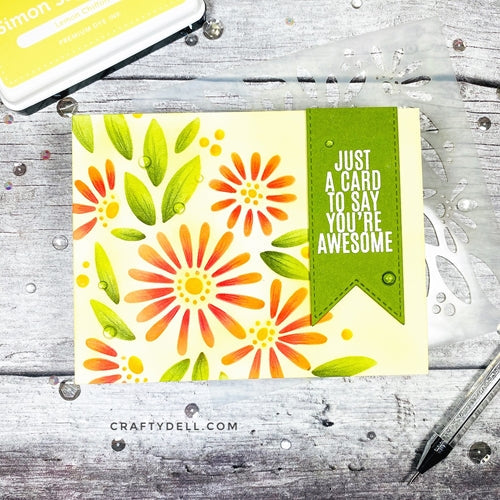 Simon Says Stamp! Simon Says Stamp Stencil DAISY BOUQUET ssst121470 | color-code:ALT3