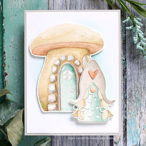 Simon Says Stamp! Simon Says Stamp Stencil MUSHROOM HOUSE ssst121465