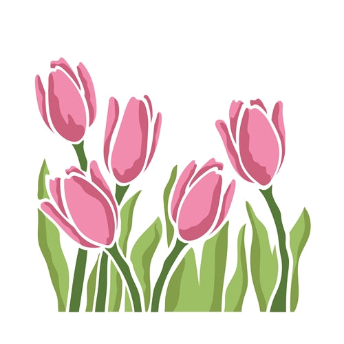 Wonderful Tulips Layered Stencils | Spellbinders