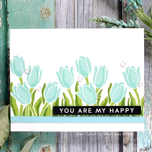 Simon Says Stamp! Simon Says Clear Stamps LAYERED TULIPS sss202121 | color-code:ALT0