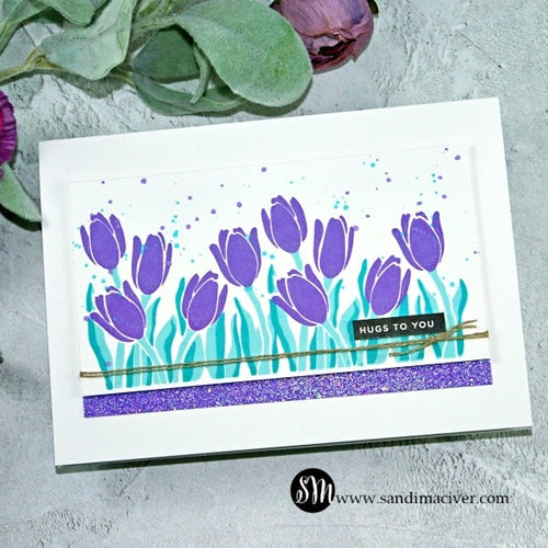 Simon Says Stamp! Simon Says Clear Stamps LAYERED TULIPS sss202121 | color-code:ALT7