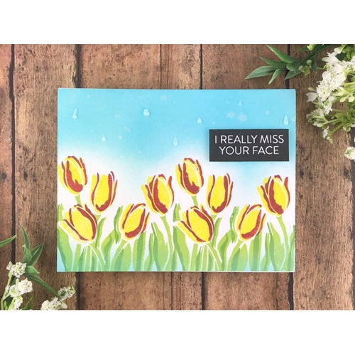 Simon Says Stamp! Simon Says Clear Stamps LAYERED TULIPS sss202121