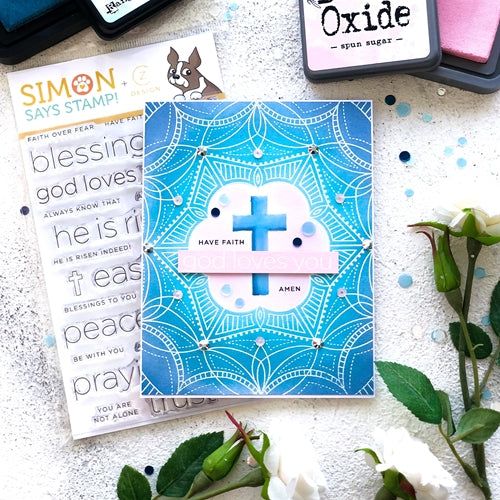 Simon Says Stamp! CZ Design Clear Stamps CLEAN LINE FAITH cz52