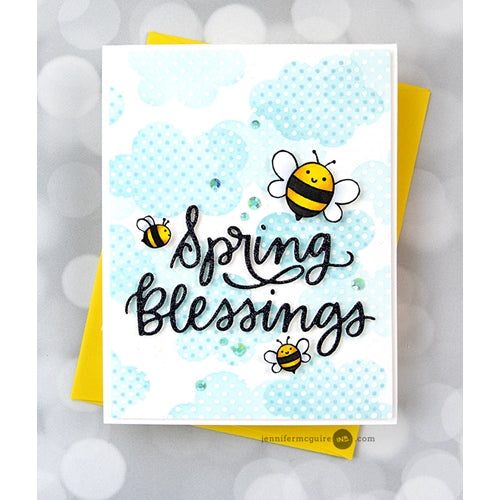Simon Says Stamp! Pretty Pink Posh LAYERED CLOUDS Stencils | color-code:ALT1