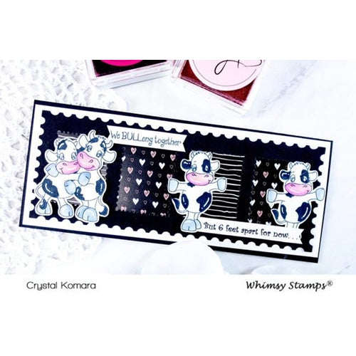 Simon Says Stamp! Whimsy Stamps COW FRIENDS Clear Stamps C1356