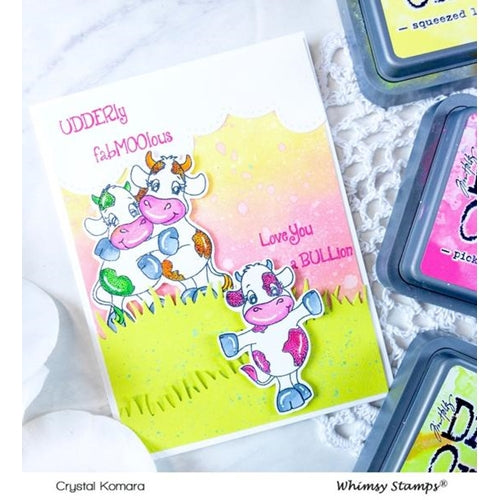 Simon Says Stamp! Whimsy Stamps COW FRIENDS Clear Stamps C1356