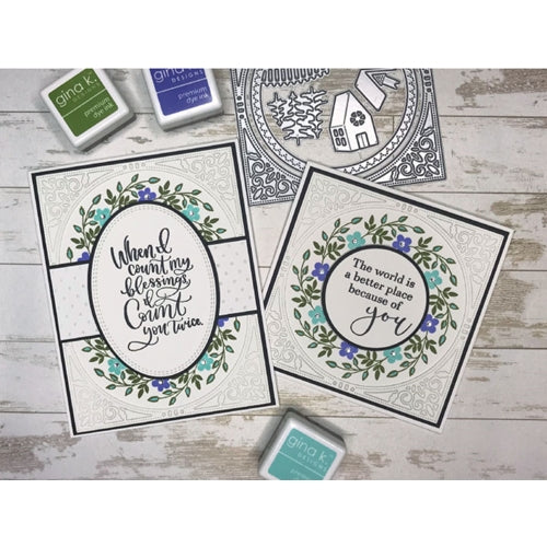 Simon Says Stamp! Gina K Designs NEW AND IMPROVED WREATH BUILDER TEMPLATE Set