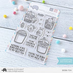 Simon Says Stamp! Mama Elephant Clear Stamps BOBA TEA