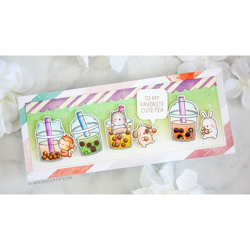 Simon Says Stamp! Mama Elephant Clear Stamps BOBA TEA