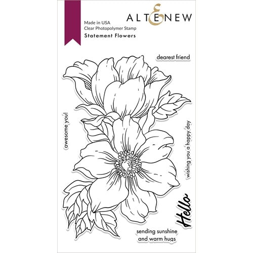 Simon Says Stamp! Altenew STATEMENT FLOWERS Clear Stamps ALT4026